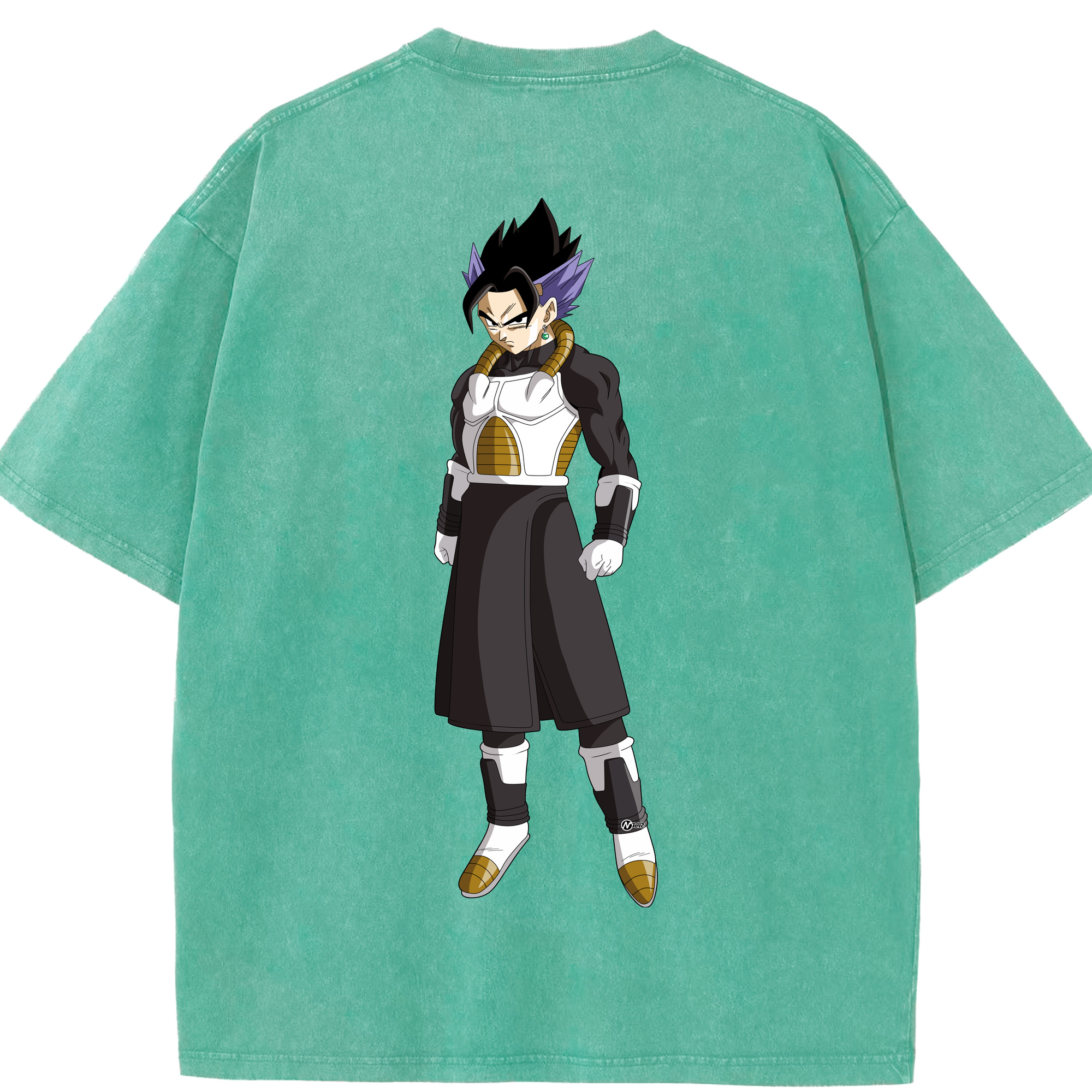 （画像用） ドラゴンボール ベジット DRAGON BALL Vegetto 綿100% ヴィンテージ風 半袖Tシャツ（背面プリント）